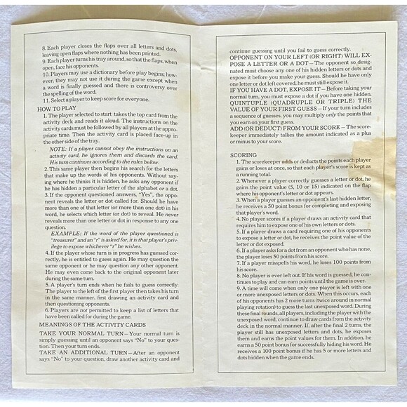 Probe Board Game of Words 1976 Parker Brothers Complete Vintage - Picture 9 of 16